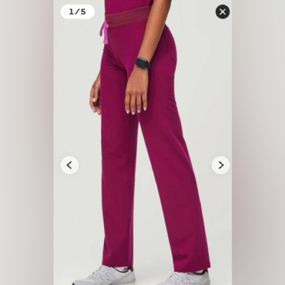 Figs Magenta Livingston Scrub Pants